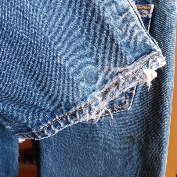 31x35 Fit Vintage Y2K Levis 501 Denim Jeans 32x38 Tag Distress Grunge Punk Fade - Picture 9 of 9